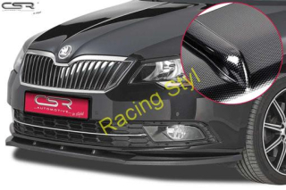 Škoda Superb II 2013- přední spoiler lipa Carbon-Look CSR