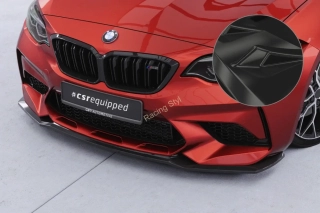 BMW M2 Competition F87 přední spoiler lip Glossy Black CSR Lesk